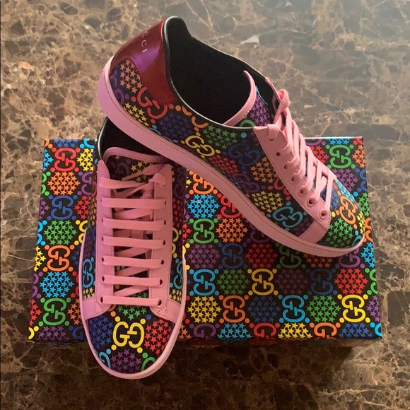 Gucci GG Monogram Psychedelic Ace Limited Sneakers - Picture 9 of 13